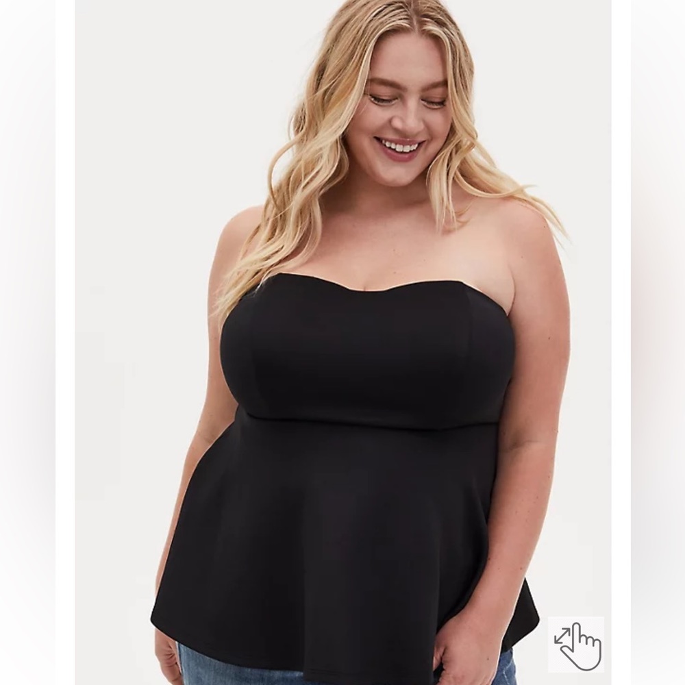 TORRID Sweetheart Strapless Peplum